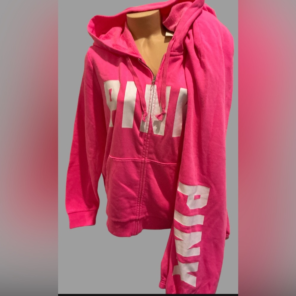 New Victoria’s Secret pink hoodie & pants RARE 2PC SET L XL XXL